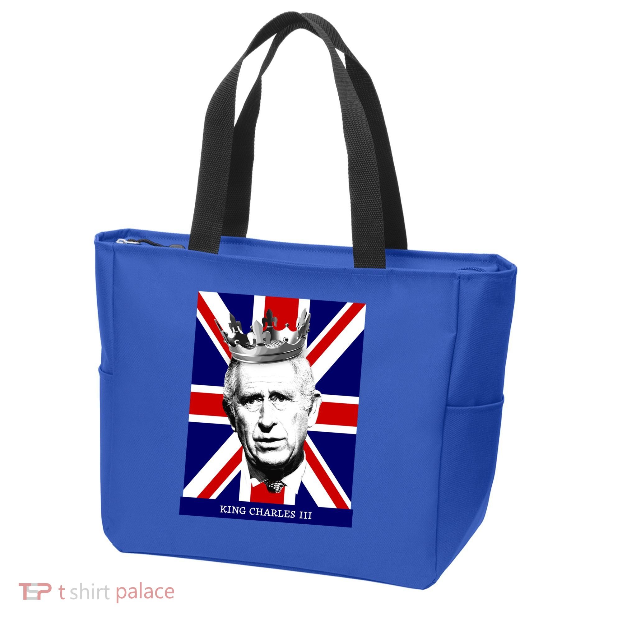 King Charles Iii Funny Gift Union Jack Royal Family Great Gift Tote Bag