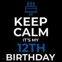 Keep Calm It's My Birthday 12th 12 Year Old Gift Tank Top thumb 6