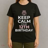 Keep Calm It's My Birthday 12th 12 Year Old T-Shirt thumb 4