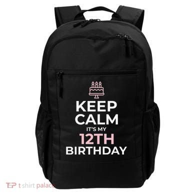 Keep Calm It's My Birthday 12th 12 Year Old Backpack