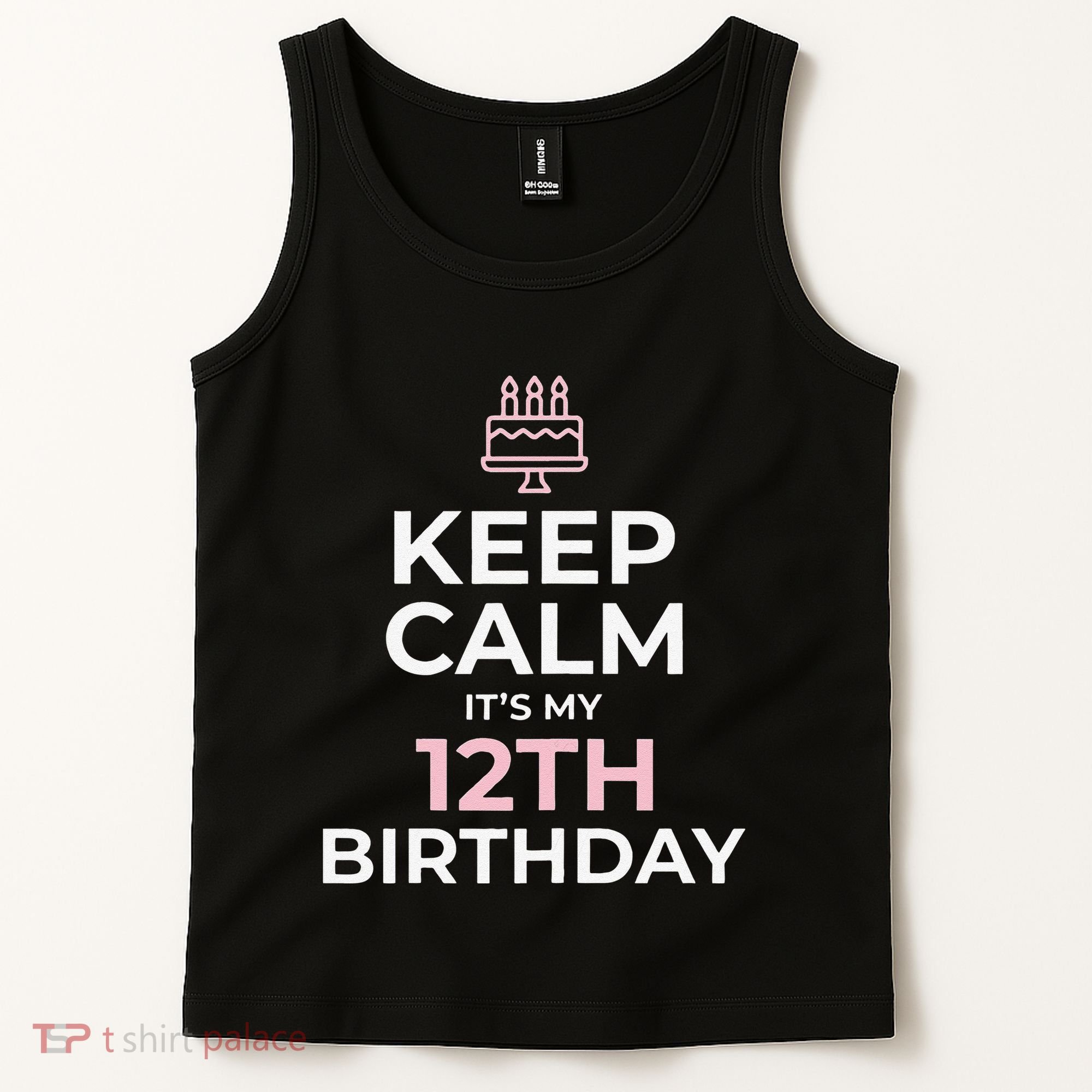 Keep Calm It's My Birthday 12th 12 Year Old Tank Top