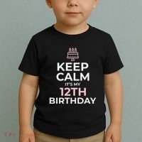 Keep Calm It's My Birthday 12th 12 Year Old Toddler T-Shirt thumb 2