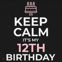 Keep Calm It's My Birthday 12th 12 Year Old Visor thumb 3