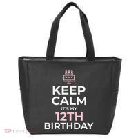 Keep Calm It's My Birthday 12th 12 Year Old Tote Bag thumb 0