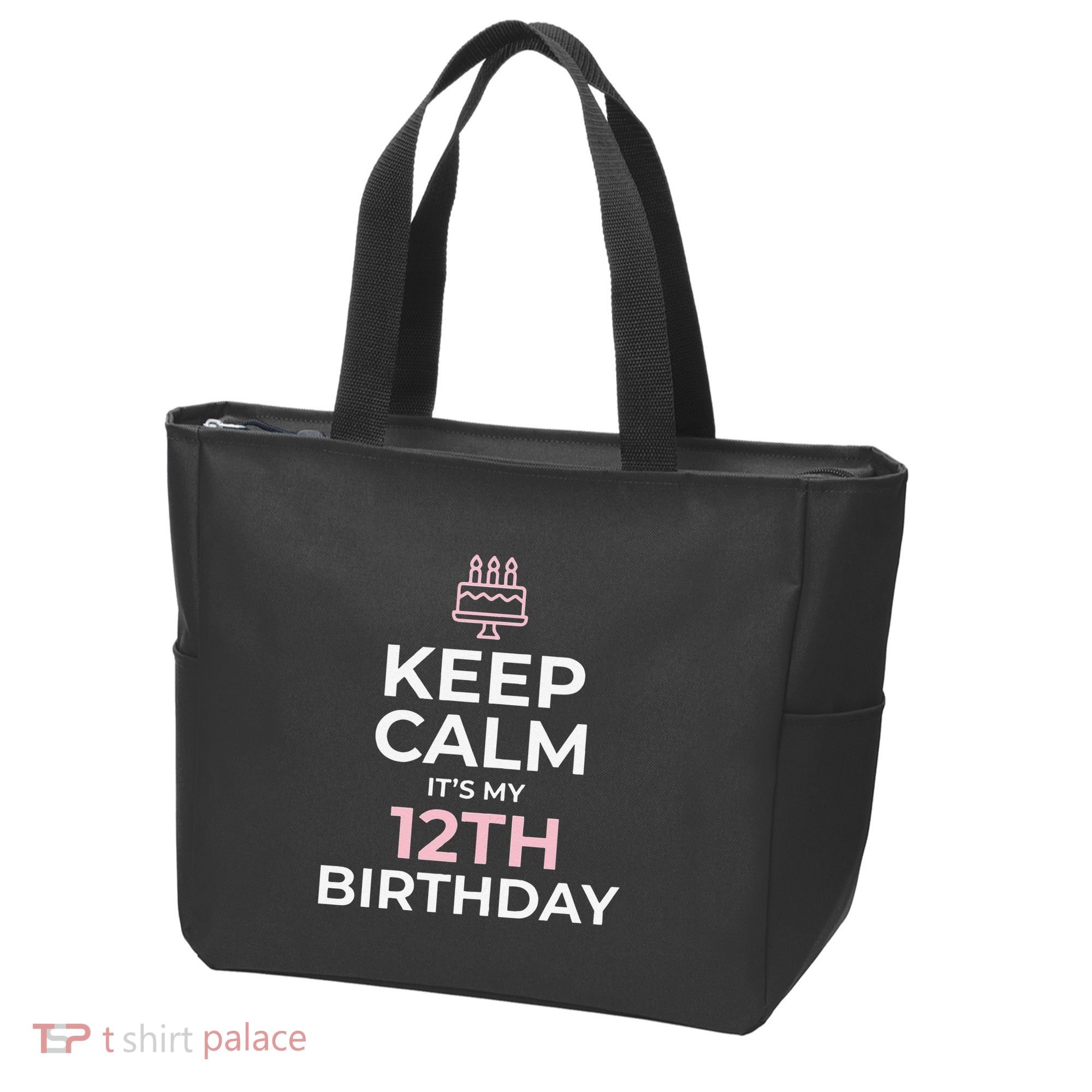 Keep Calm It's My Birthday 12th 12 Year Old Tote Bag