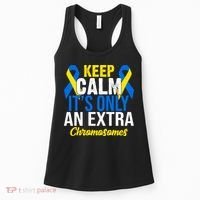 Keep Calm Its Only An Extra Chromosomes Down Syndrome Women's Tank Top thumb 0
