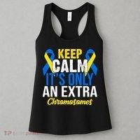 Keep Calm Its Only An Extra Chromosomes Down Syndrome Women's Tank Top thumb 3