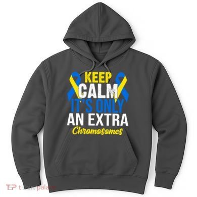 Keep Calm Its Only An Extra Chromosomes Down Syndrome Hoodie