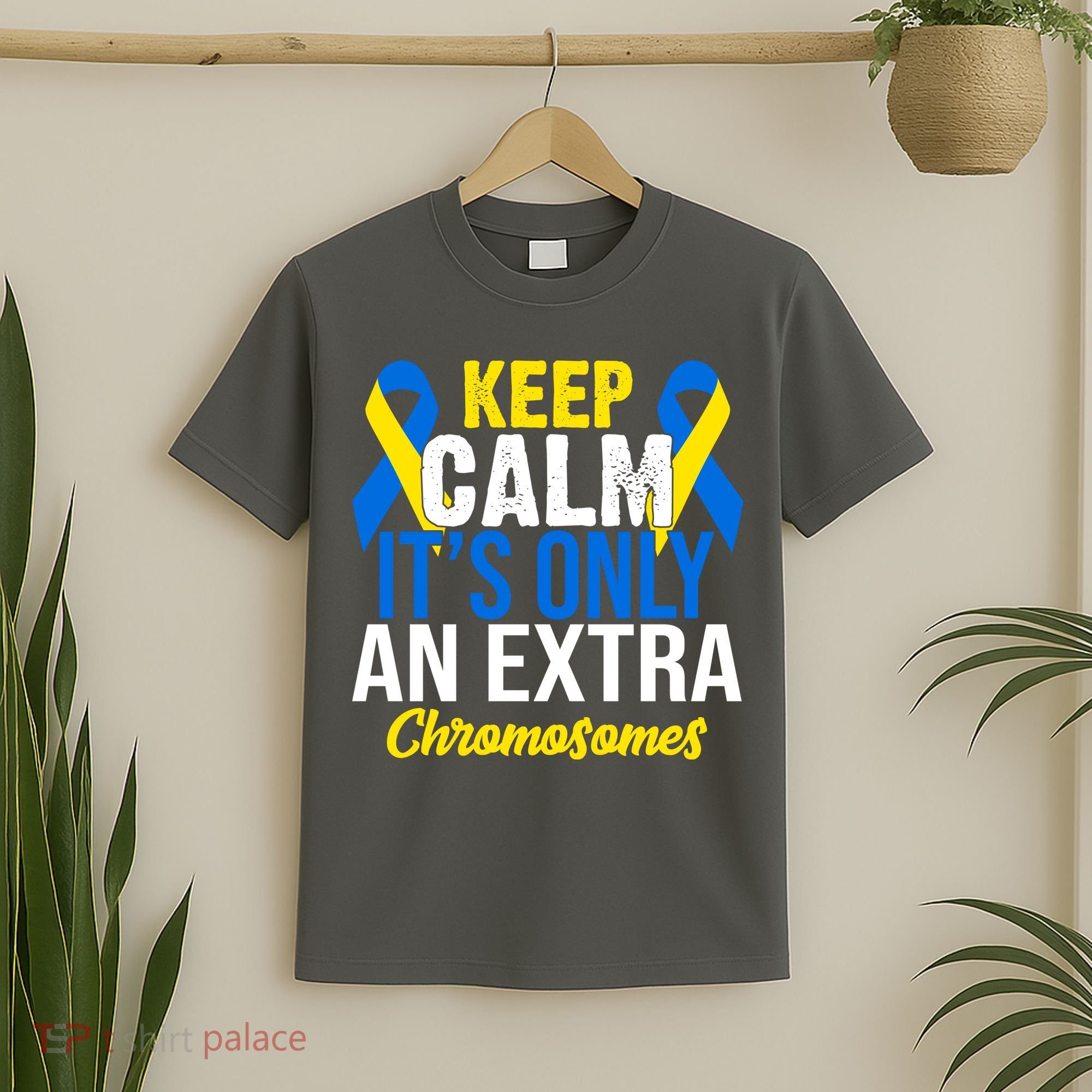 Keep Calm Its Only An Extra Chromosomes Down Syndrome T-Shirt
