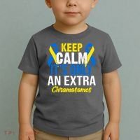 Keep Calm Its Only An Extra Chromosomes Down Syndrome Toddler T-Shirt thumb 2