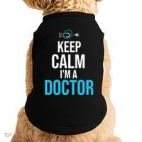 Keep Calm I'm A Doctor Funny Gift Medical Student Gift Doggie Tank thumb 0