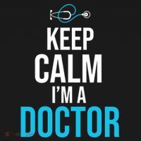 Keep Calm I'm A Doctor Funny Gift Medical Student Gift Bucket Hat thumb 4