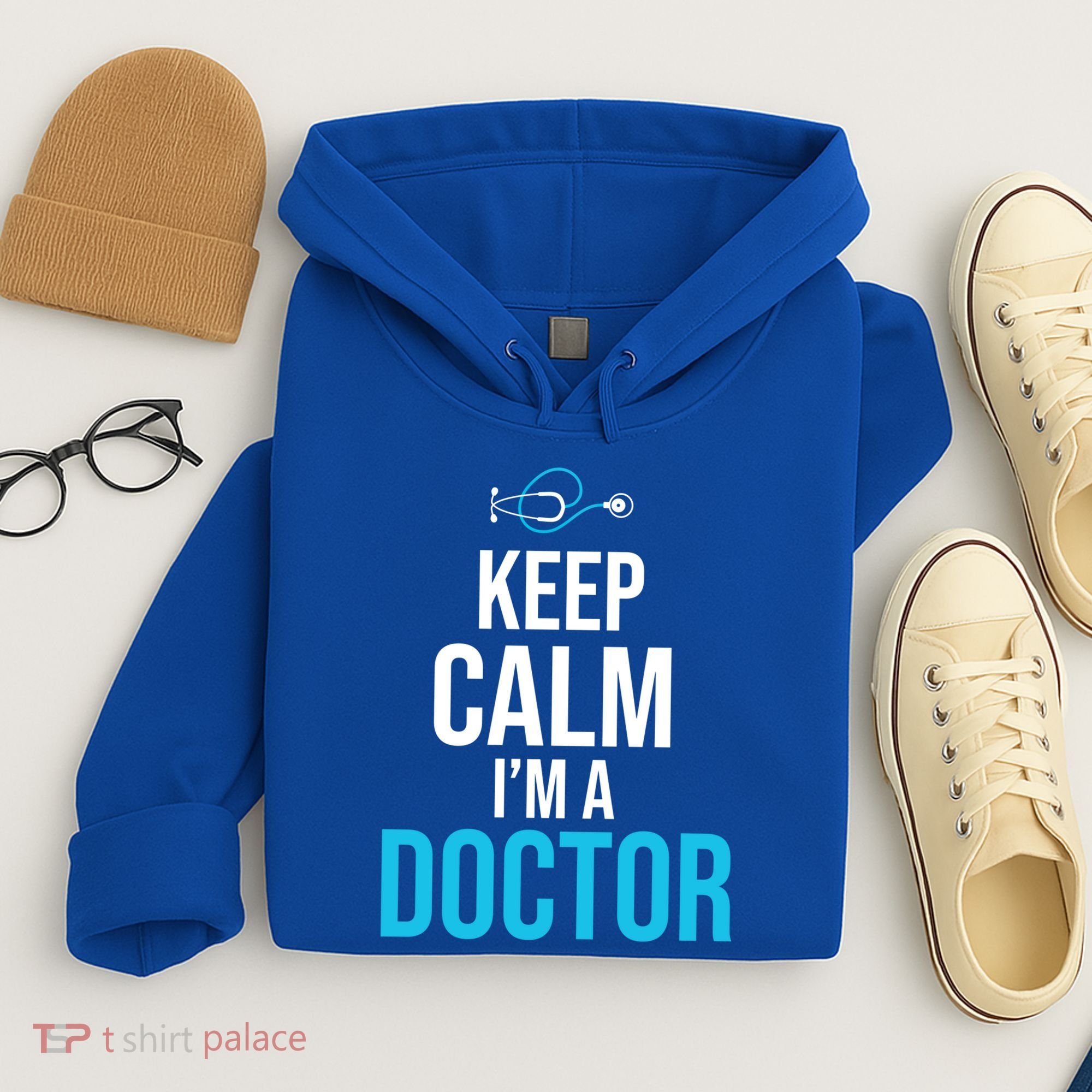Keep Calm I'm A Doctor Funny Gift Medical Student Gift Hoodie