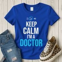 Keep Calm I'm A Doctor Funny Gift Medical Student Gift Women's T-Shirt thumb 3
