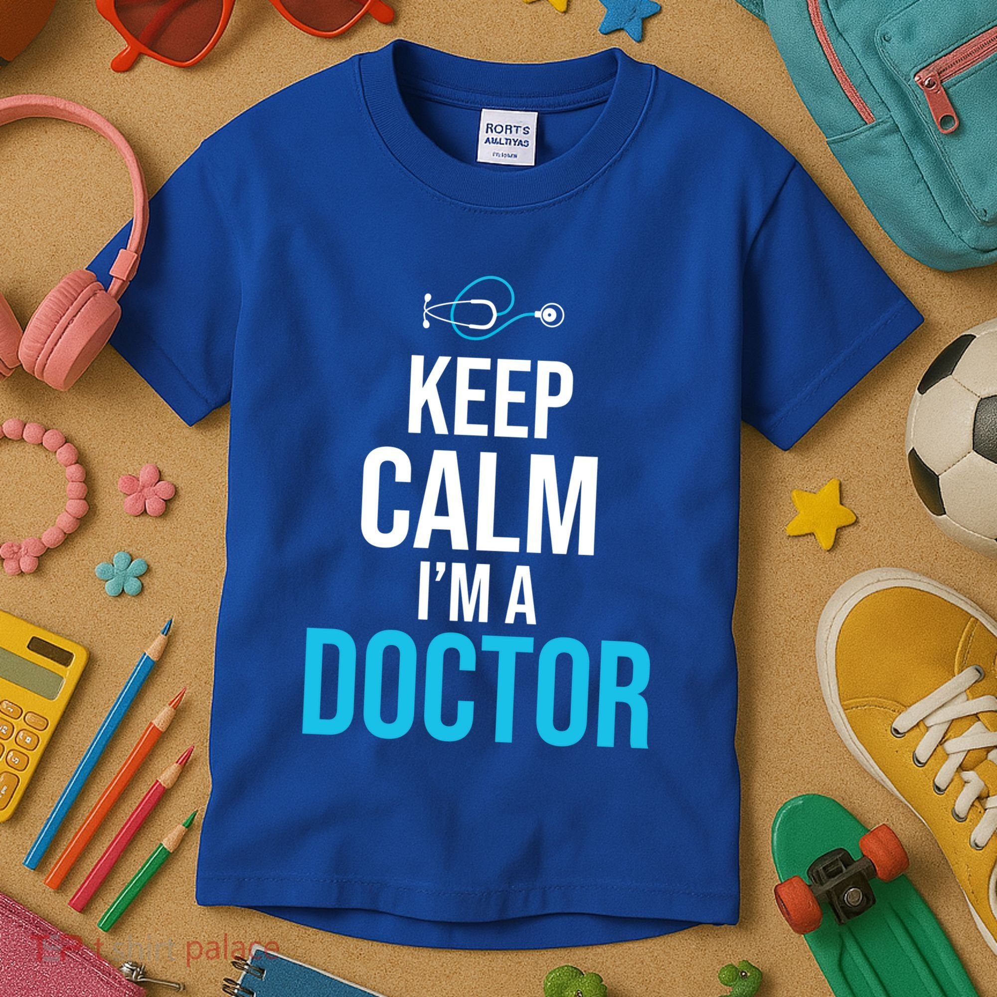 Keep Calm I'm A Doctor Funny Gift Medical Student Gift Kids T-Shirt