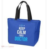 Keep Calm I'm A Doctor Funny Gift Medical Student Gift Tote Bag thumb 3
