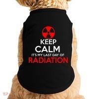 Keep Calm Its My Last Day Of Radiation Treatment Gift Doggie Tank thumb 0