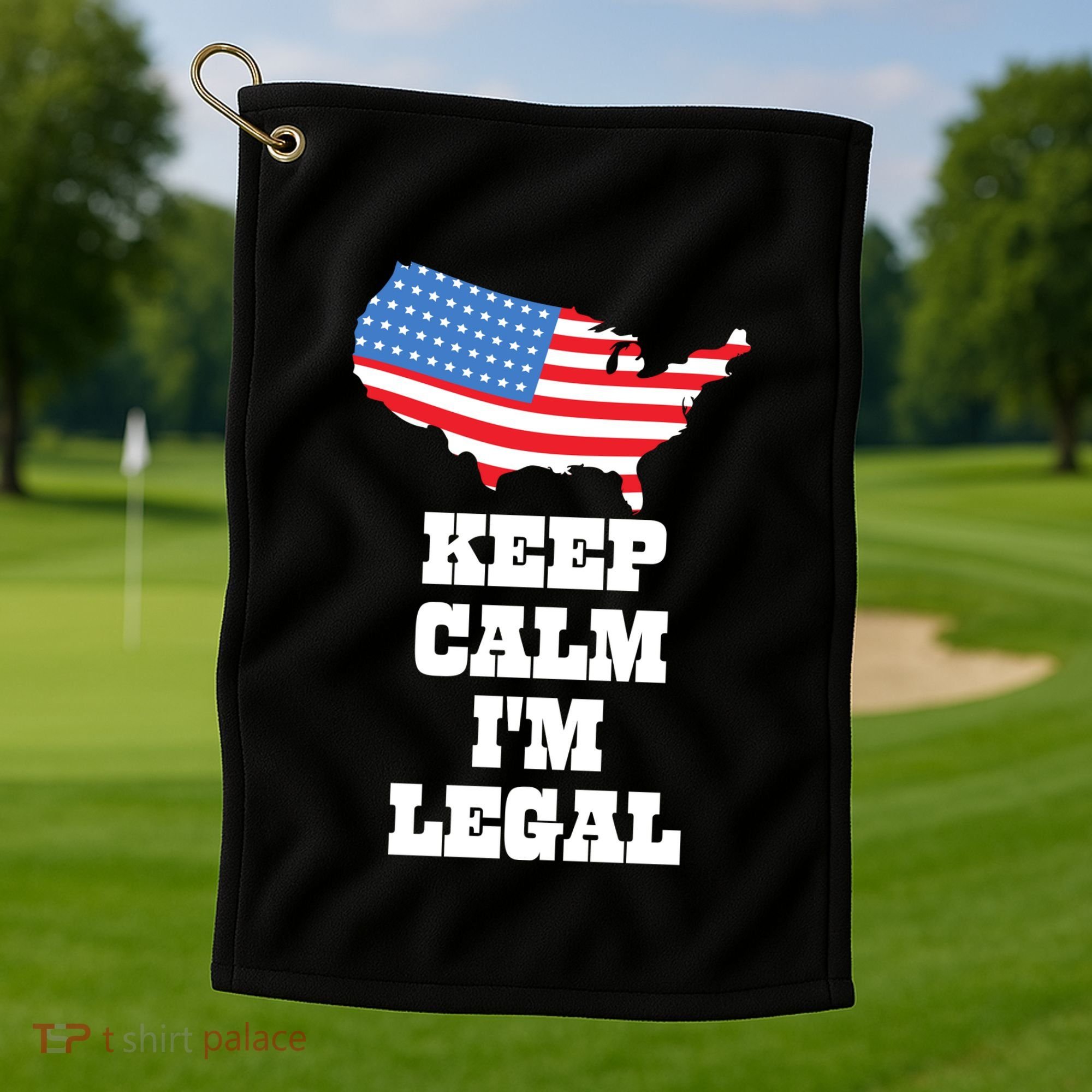 Keep Calm IM Legal Golf Towel