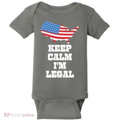 Keep Calm IM Legal Baby Bodysuit