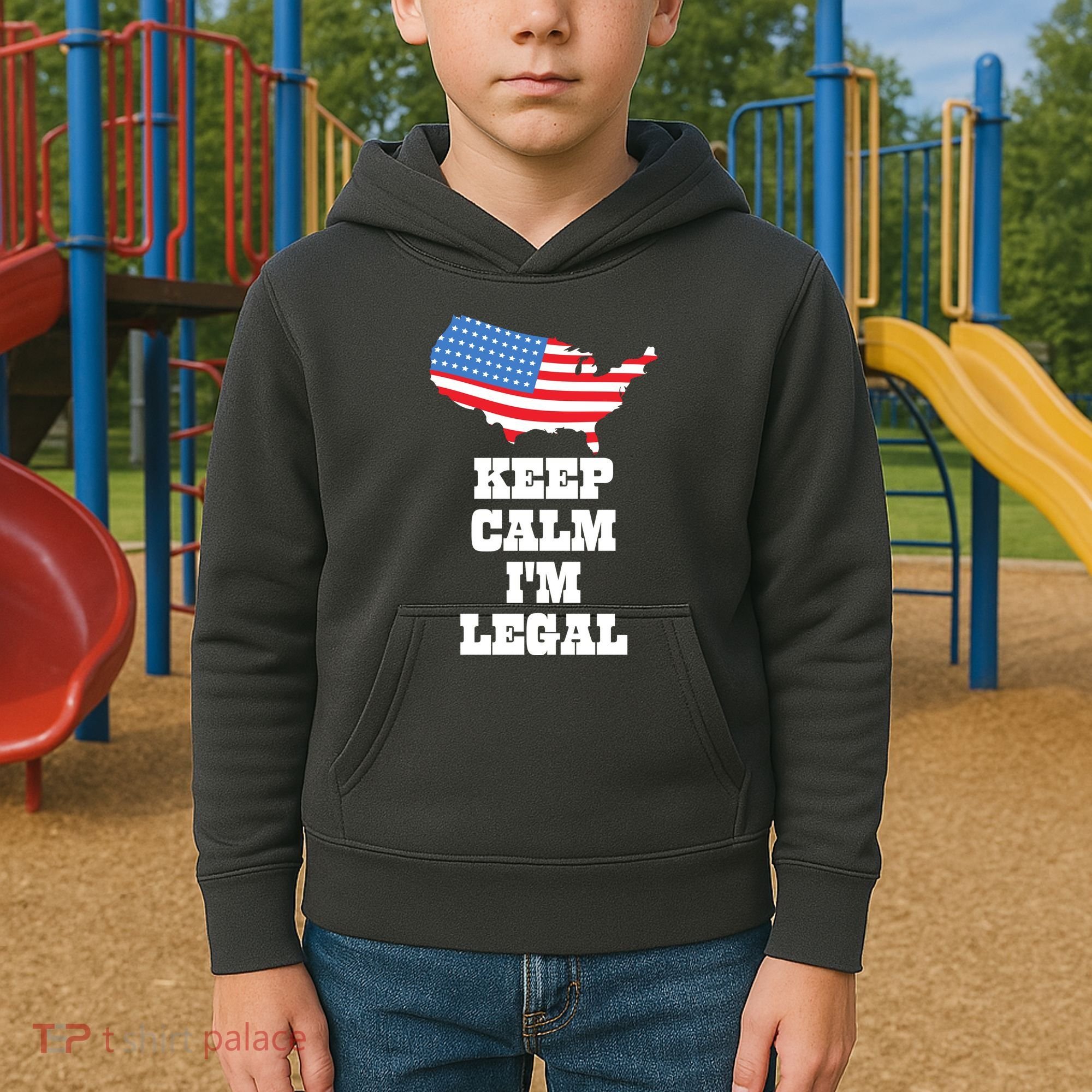 Keep Calm IM Legal Kids Hoodie