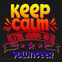 Keep Calm I'm Just A Volunteer Job Volunteering Volunteers Gift Apron thumb 3