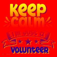 Keep Calm I'm Just A Volunteer Job Volunteering Volunteers Gift Santa Hat thumb 1