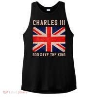 King Charles III God Save The King Monarchy UK Ladies PosiCharge Tri-Blend Wicking Tank thumb 0