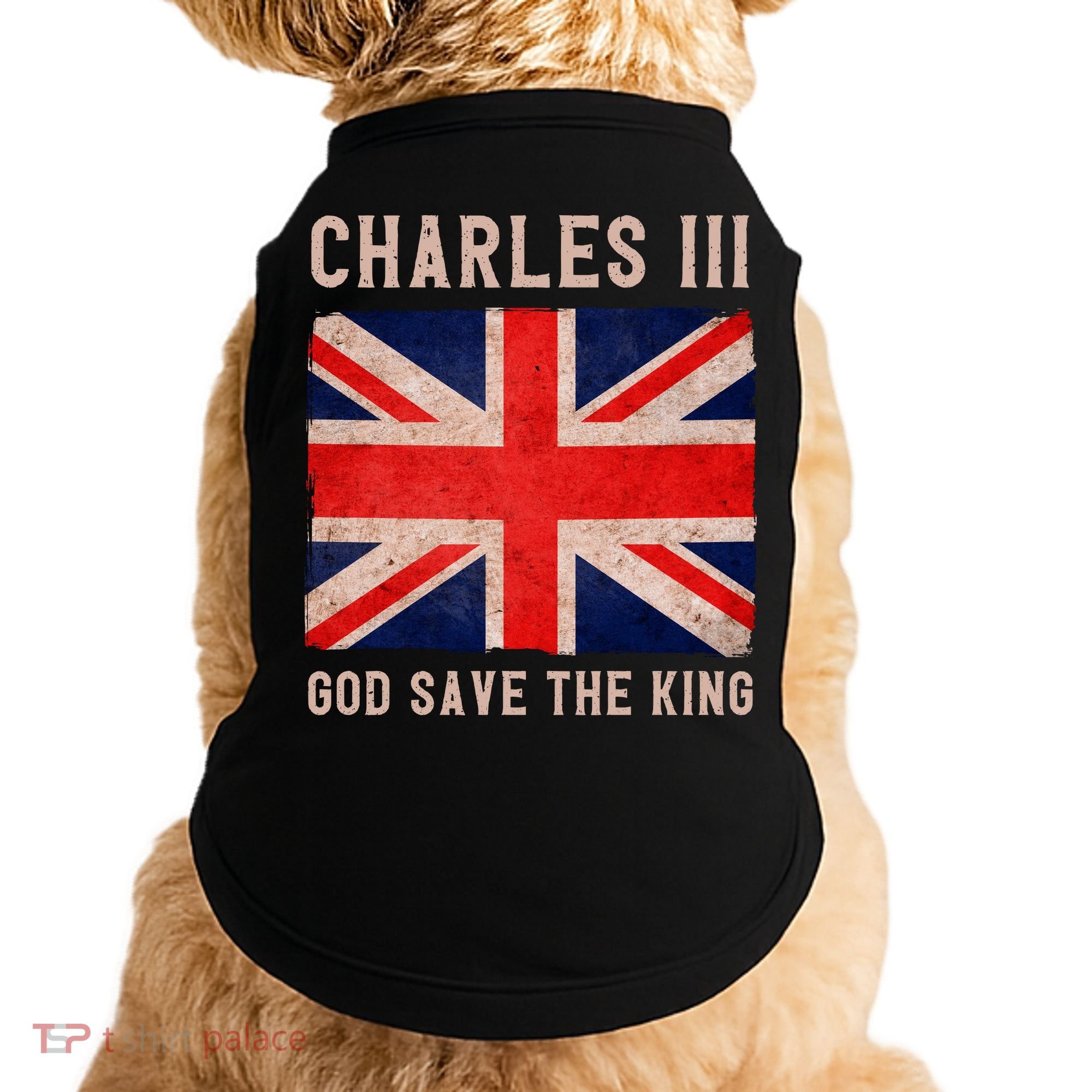 King Charles III God Save The King Monarchy UK Doggie Tank