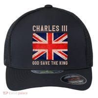 King Charles III God Save The King Monarchy UK Flexfit Unipanel Trucker Cap thumb 0