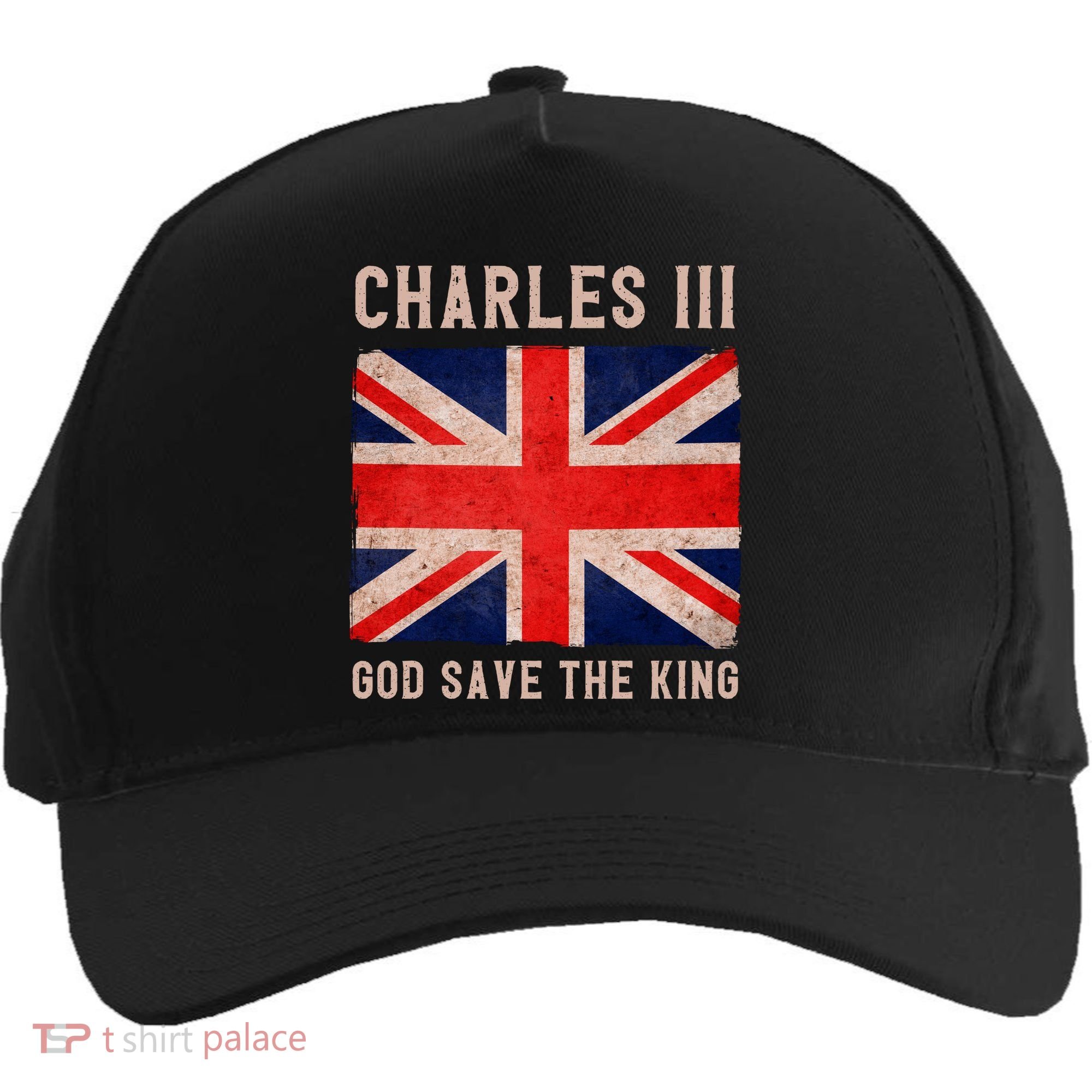 King Charles III God Save The King Monarchy UK Five-Panel Snapback Cap