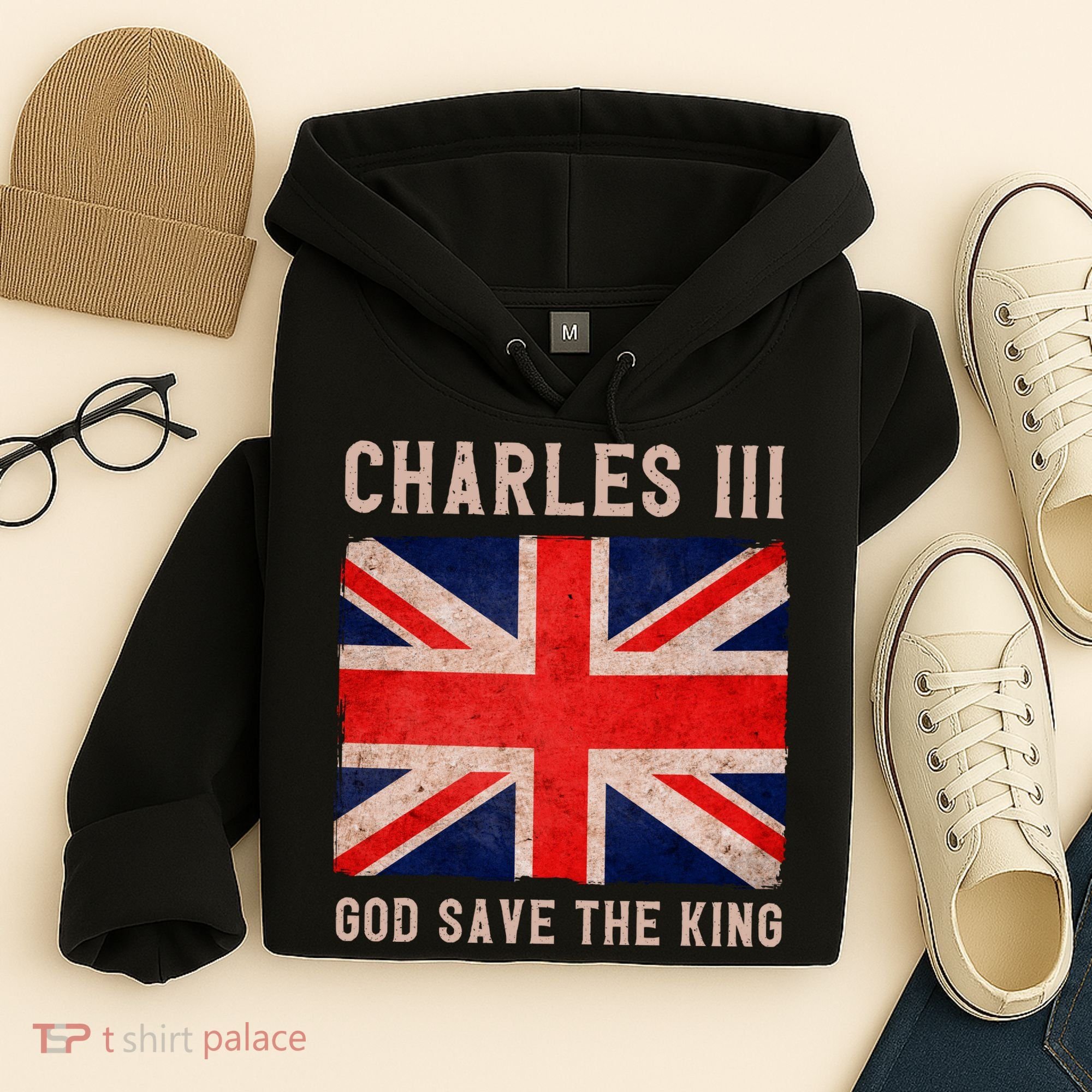 King Charles III God Save The King Monarchy UK Hoodie