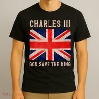 King Charles III God Save The King Monarchy UK T-Shirt thumb 3
