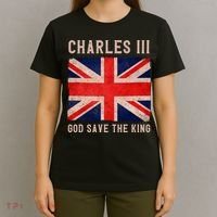 King Charles III God Save The King Monarchy UK T-Shirt thumb 4