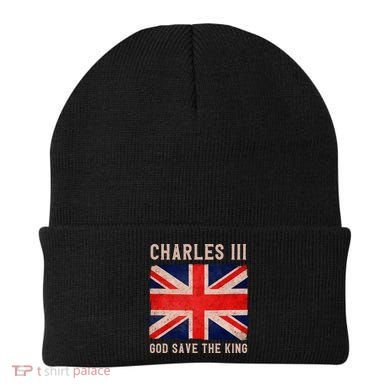 King Charles III God Save The King Monarchy UK Beanie