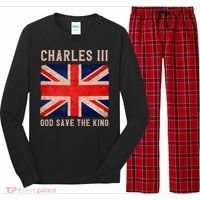 King Charles III God Save The King Monarchy UK Long Sleeve Pajama Set thumb 0
