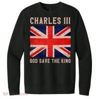 King Charles III God Save The King Monarchy UK V.I.T. Fleece Crew Sweatshirt thumb 0