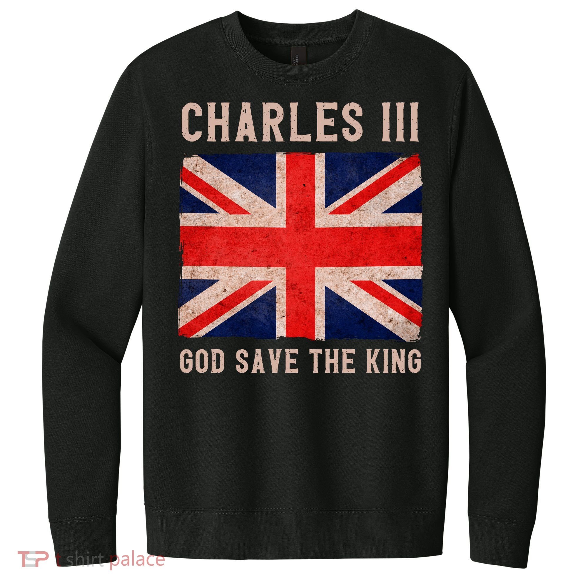 King Charles III God Save The King Monarchy UK V.I.T. Fleece Crew Sweatshirt