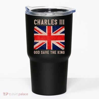 King Charles III God Save The King Monarchy UK Tumbler