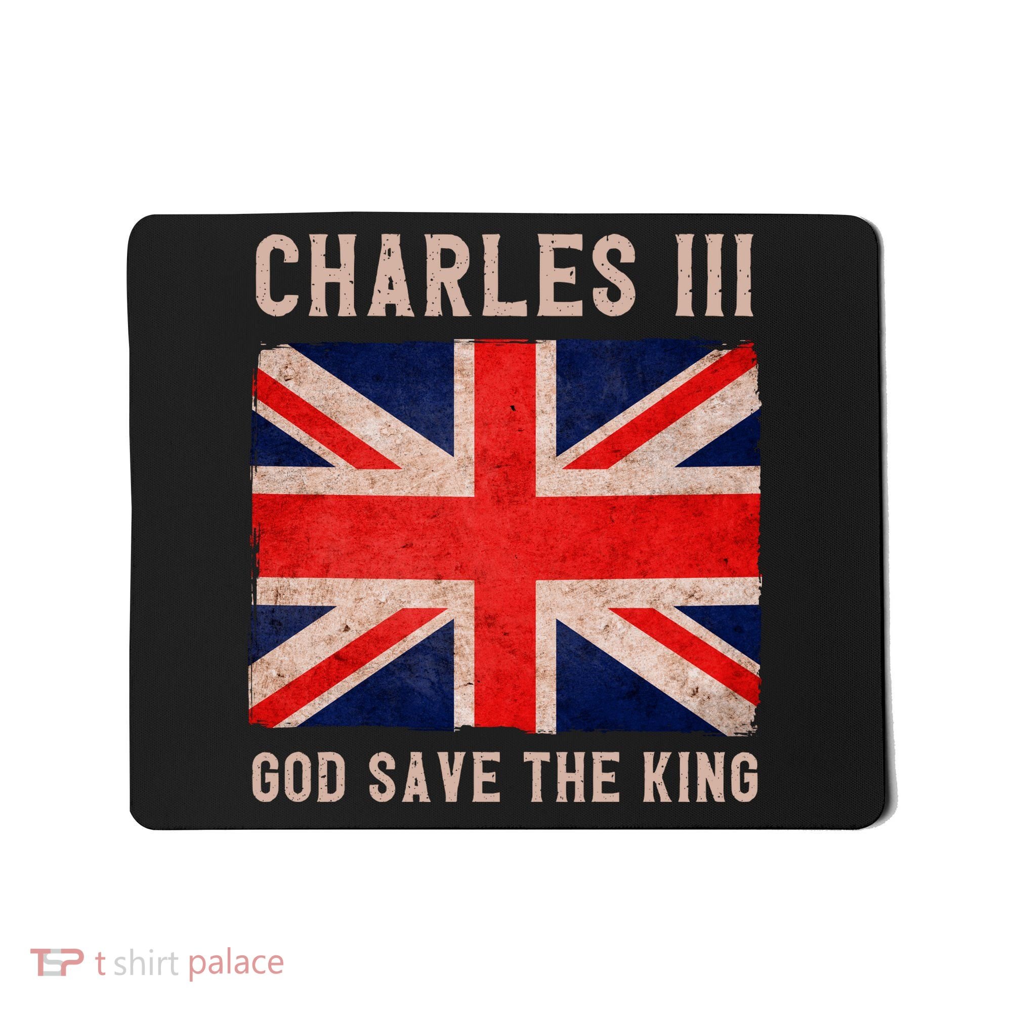 King Charles III God Save The King Monarchy UK Mousepad
