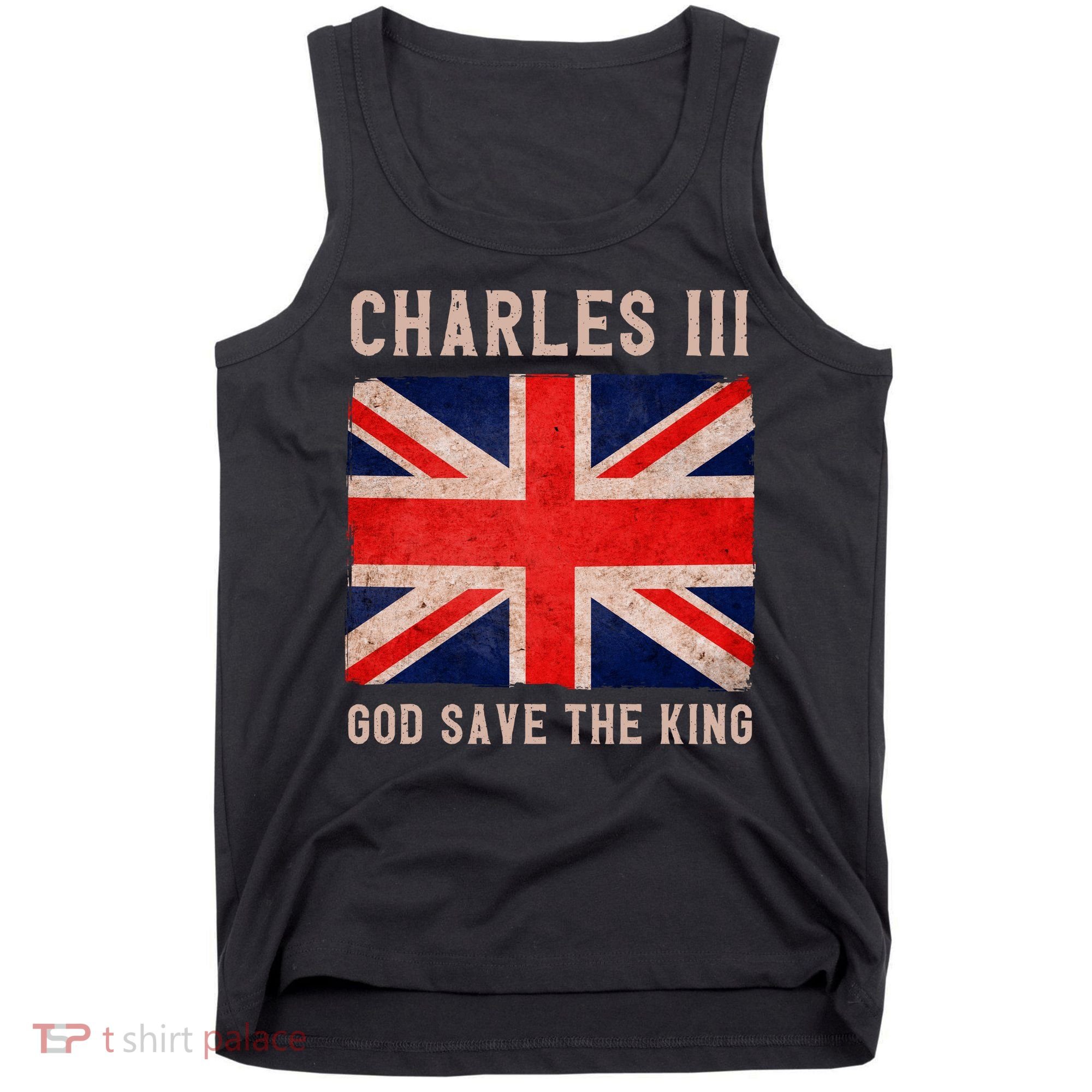 King Charles III God Save The King Monarchy UK Tank Top