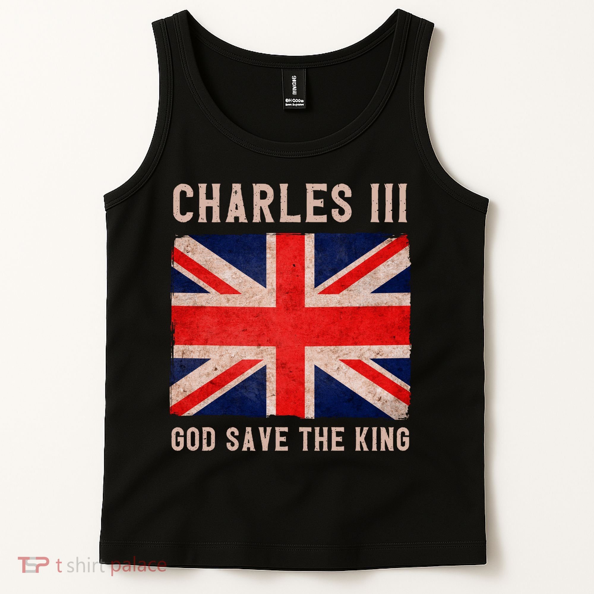 King Charles III God Save The King Monarchy UK Tank Top