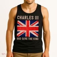 King Charles III God Save The King Monarchy UK Tank Top thumb 3