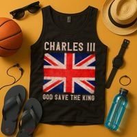 King Charles III God Save The King Monarchy UK Tank Top thumb 4