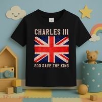 King Charles III God Save The King Monarchy UK Toddler T-Shirt thumb 3