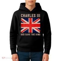 King Charles III God Save The King Monarchy UK Kids Hoodie thumb 4
