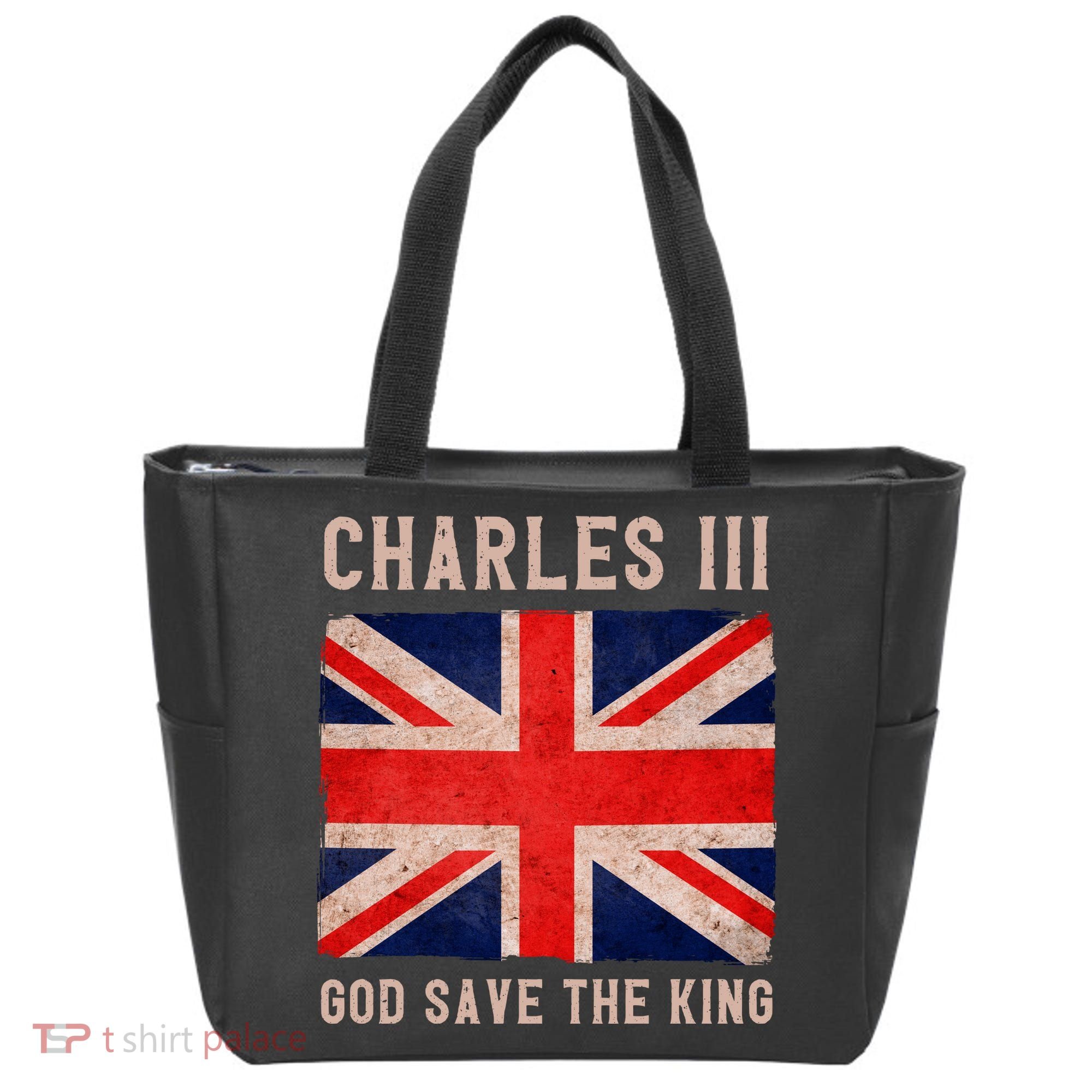 King Charles III God Save The King Monarchy UK Tote Bag