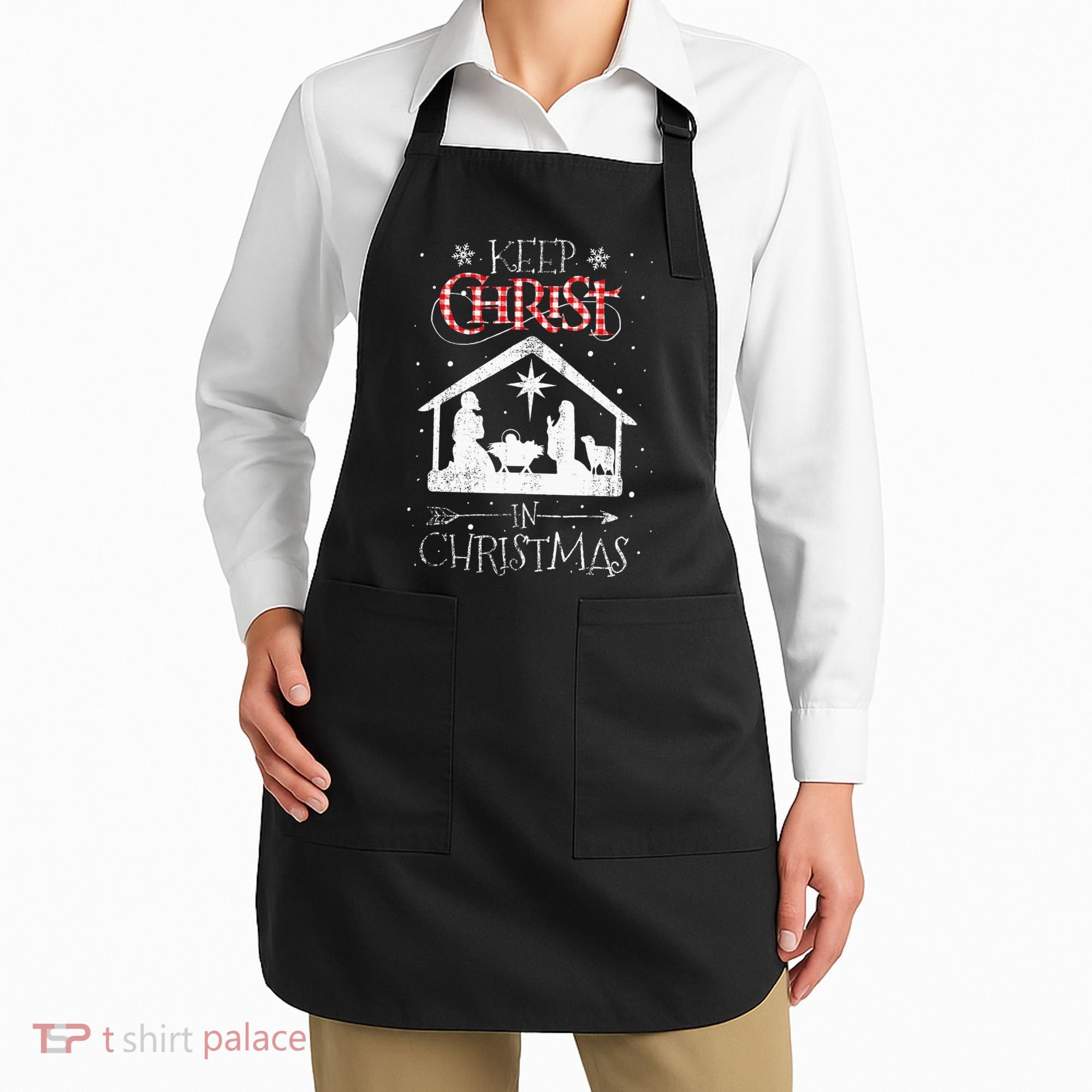 Keep Christ In Christmas Nativity Jesus Christian Christmas Apron