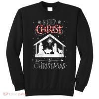 Keep Christ In Christmas Nativity Jesus Christian Christmas Sweatshirt thumb 0