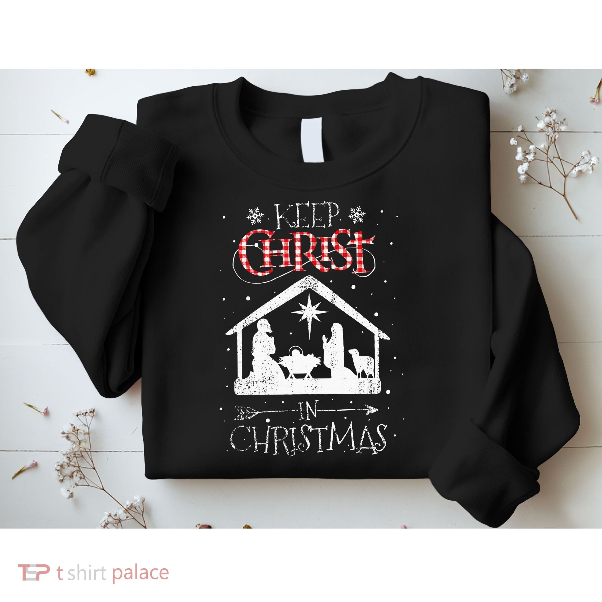 Keep Christ In Christmas Nativity Jesus Christian Christmas Sweatshirt