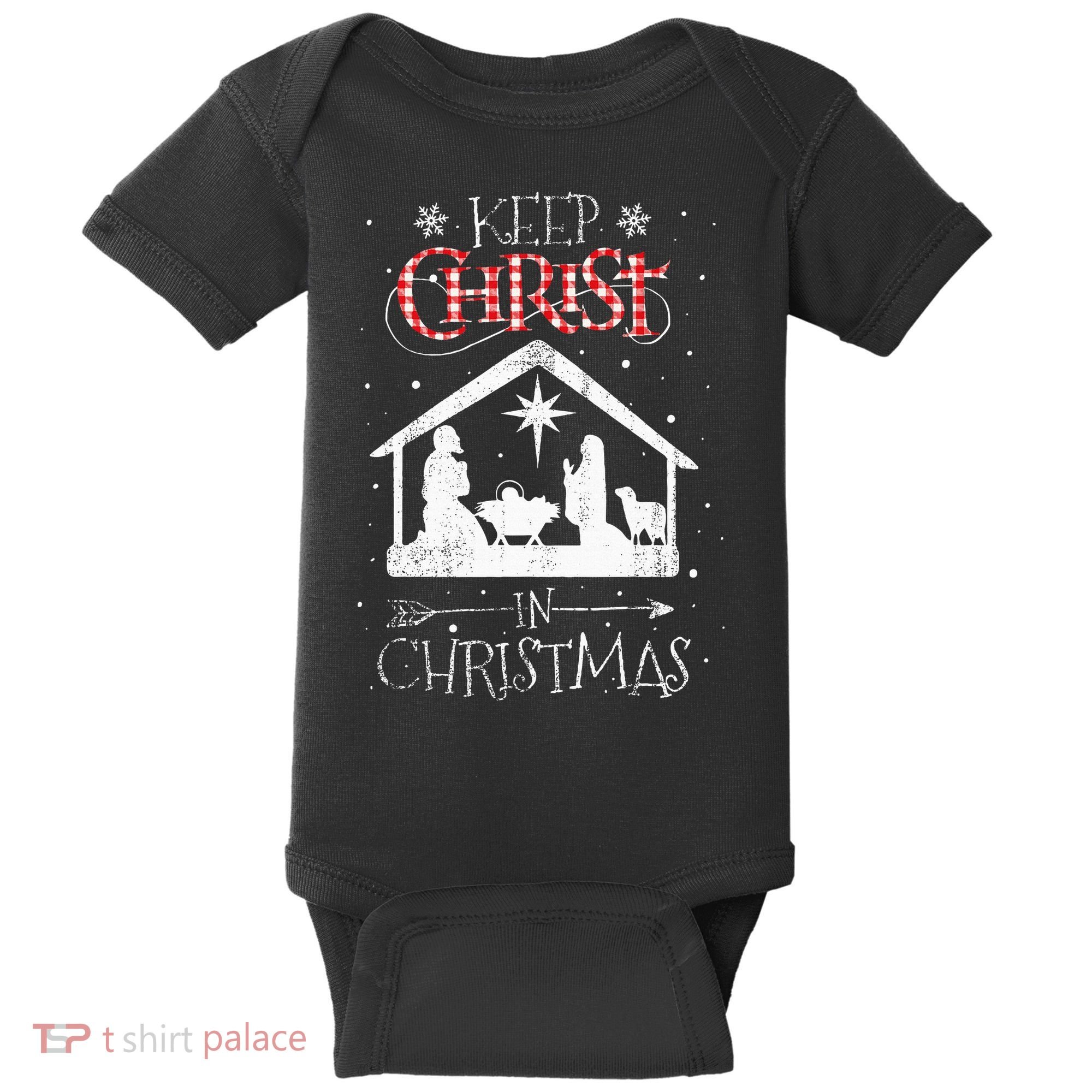 Keep Christ In Christmas Nativity Jesus Christian Christmas Baby Bodysuit